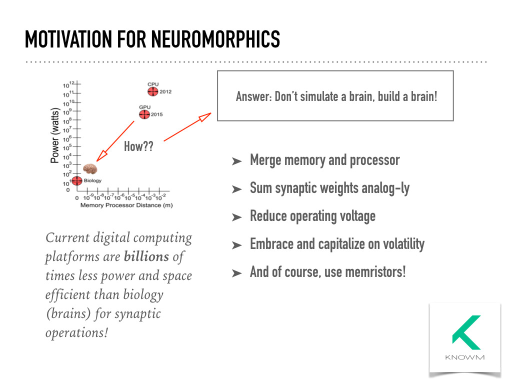 Motivation For Neuromorphics