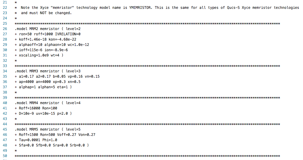 qucs_lib_xyce_memristor_tech