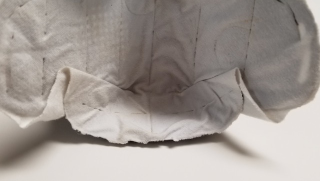 Chin with cloth folded